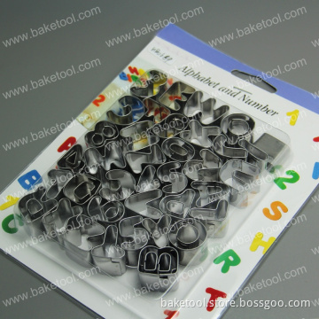 stainless steel 26 English letters cookie cutter mould for cake decoration